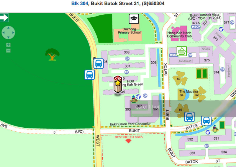 Blk 304 Bukit Batok Street 31 (Bukit Batok), HDB 3 Rooms #119449102
